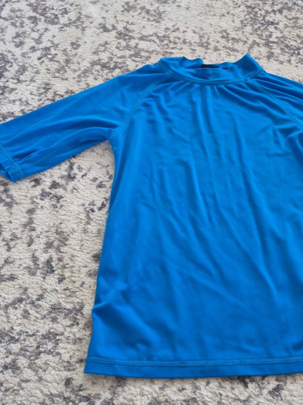 Okanui Kids Blue Long Sleeve Rash Guard Swim Shirt Size 12